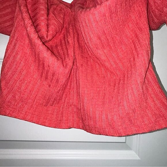 Zara Textured Balloon Puff Sleeve Top - Picture 5 of 11